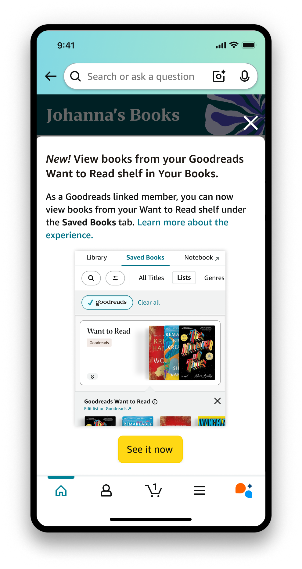 New integration modal